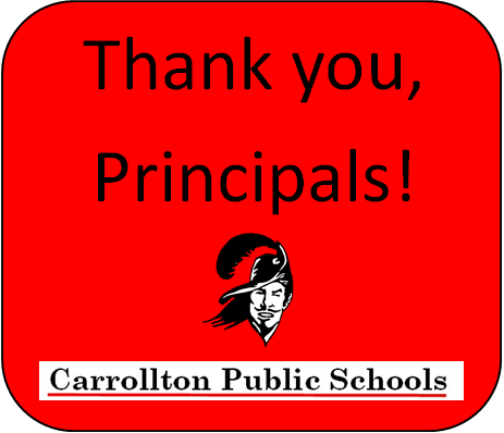 Thank you Principals: Carrollton Public Schools