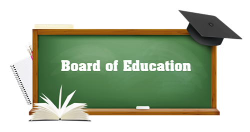 Board of Education written on blackboard